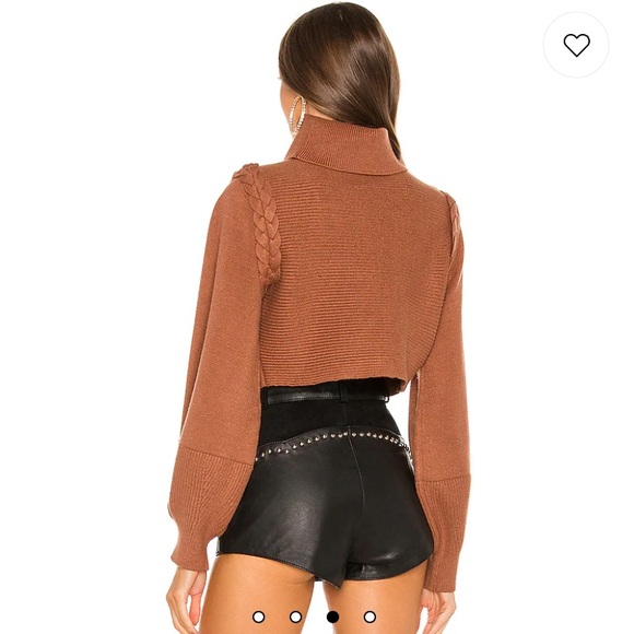 Revolve fresia turtleneck cropped sweater Michael Costello XS - Picture 6 of 7